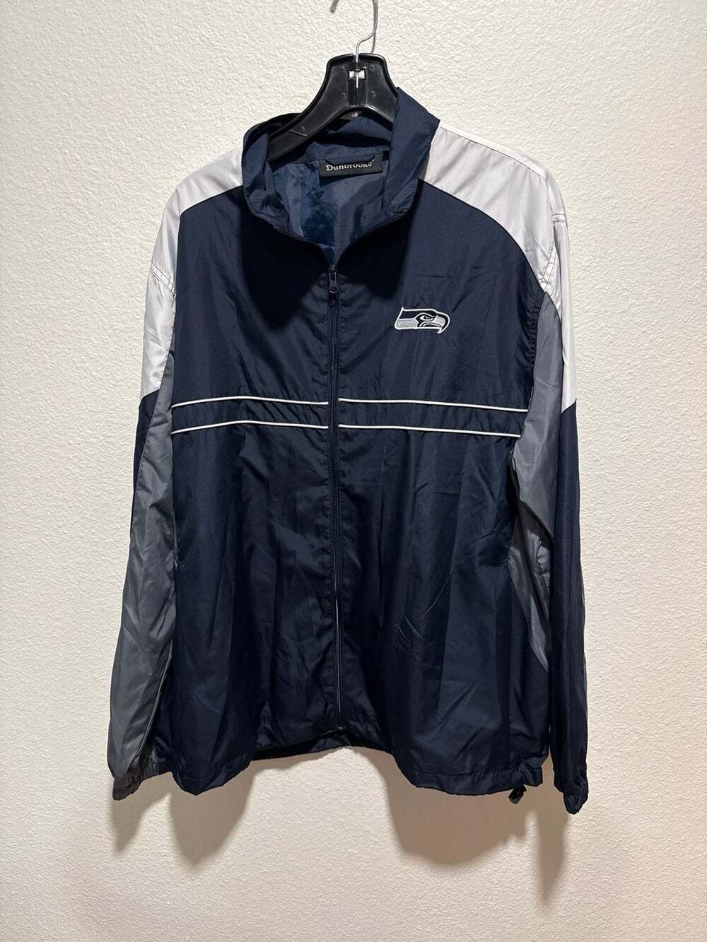 Dunbrooke Seattle Seahawks NFL Windbreaker Full Zip Jacket XL